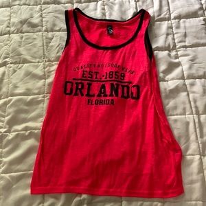 Orlando FL neon pink tank top